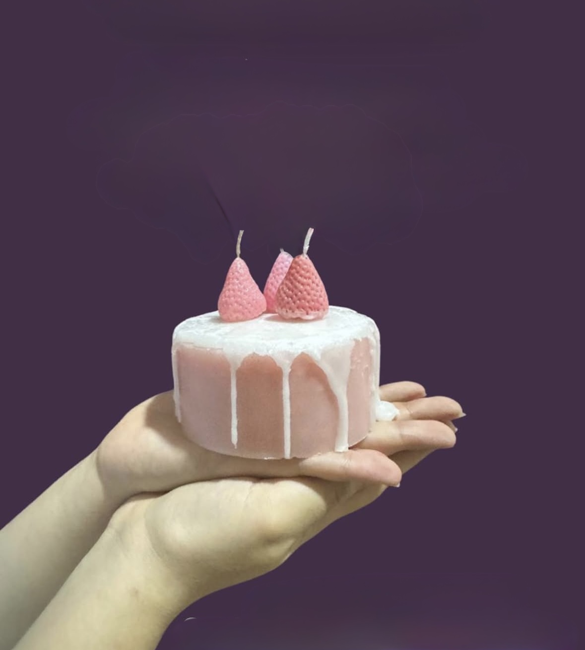Strawberry Cake Candle